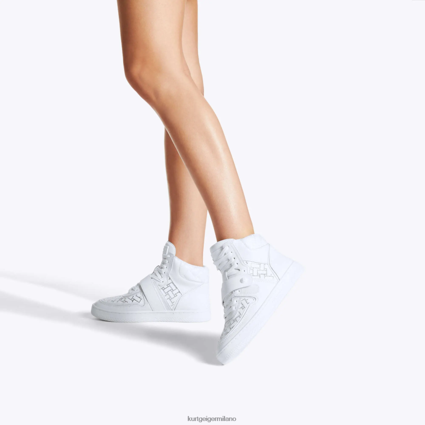 esso Kurt Geiger donne cristallo dell\'eredità di Londra bianco 8024FF391 | calzature