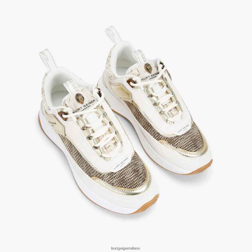 esso Kurt Geiger donne scarpa da ginnastica londra kensington beige 8024FF294 | calzature