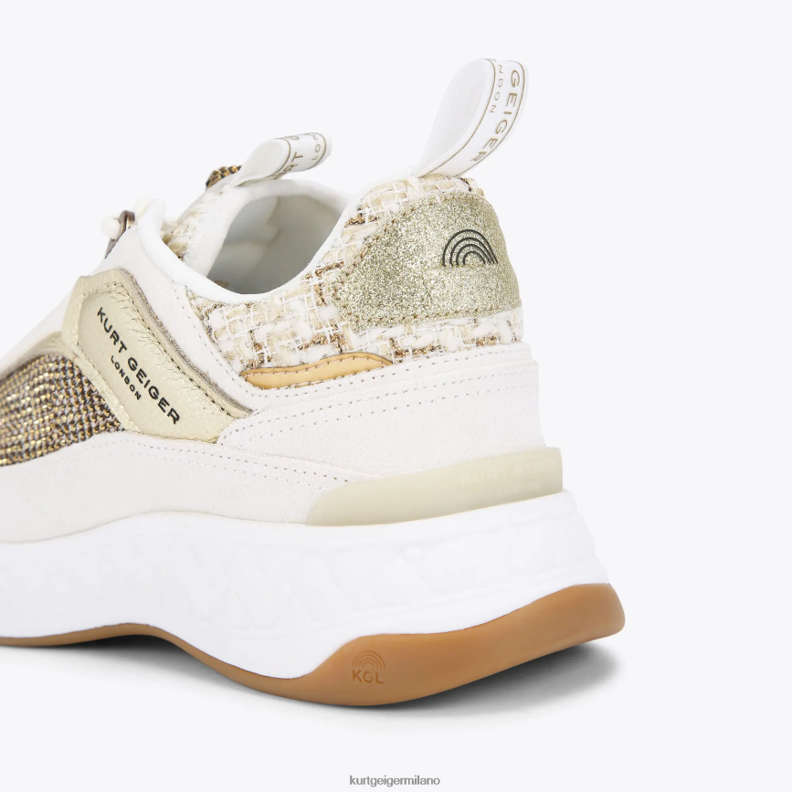 esso Kurt Geiger donne scarpa da ginnastica londra kensington beige 8024FF294 | calzature