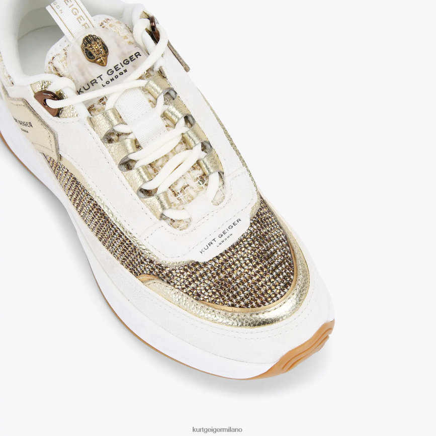 esso Kurt Geiger donne scarpa da ginnastica londra kensington beige 8024FF294 | calzature