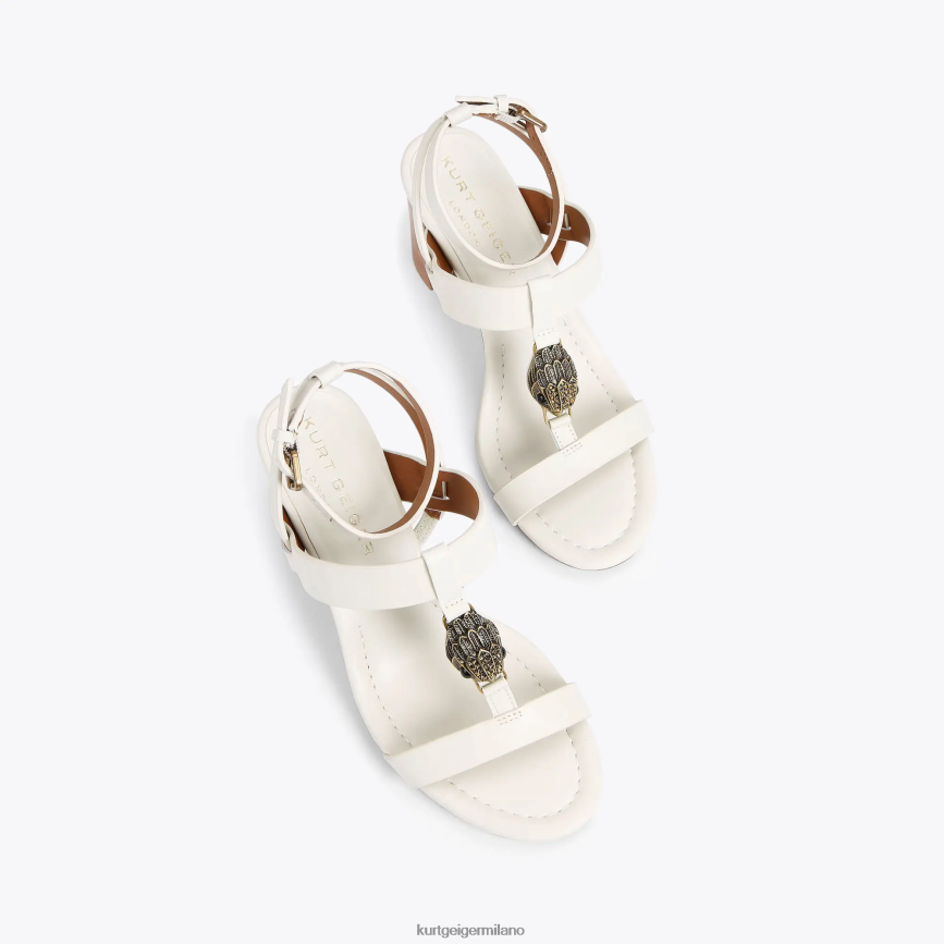 esso Kurt Geiger donne Blocco T-Bar di Londra Hampton osso 8024FF339 | calzature