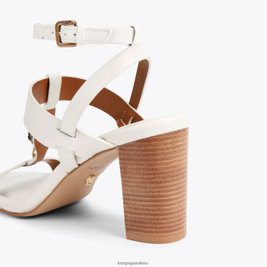 esso Kurt Geiger donne Blocco T-Bar di Londra Hampton osso 8024FF339 | calzature