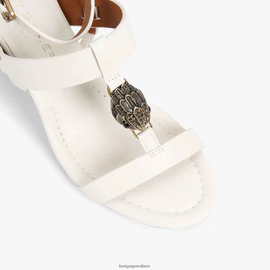 esso Kurt Geiger donne Blocco T-Bar di Londra Hampton osso 8024FF339 | calzature