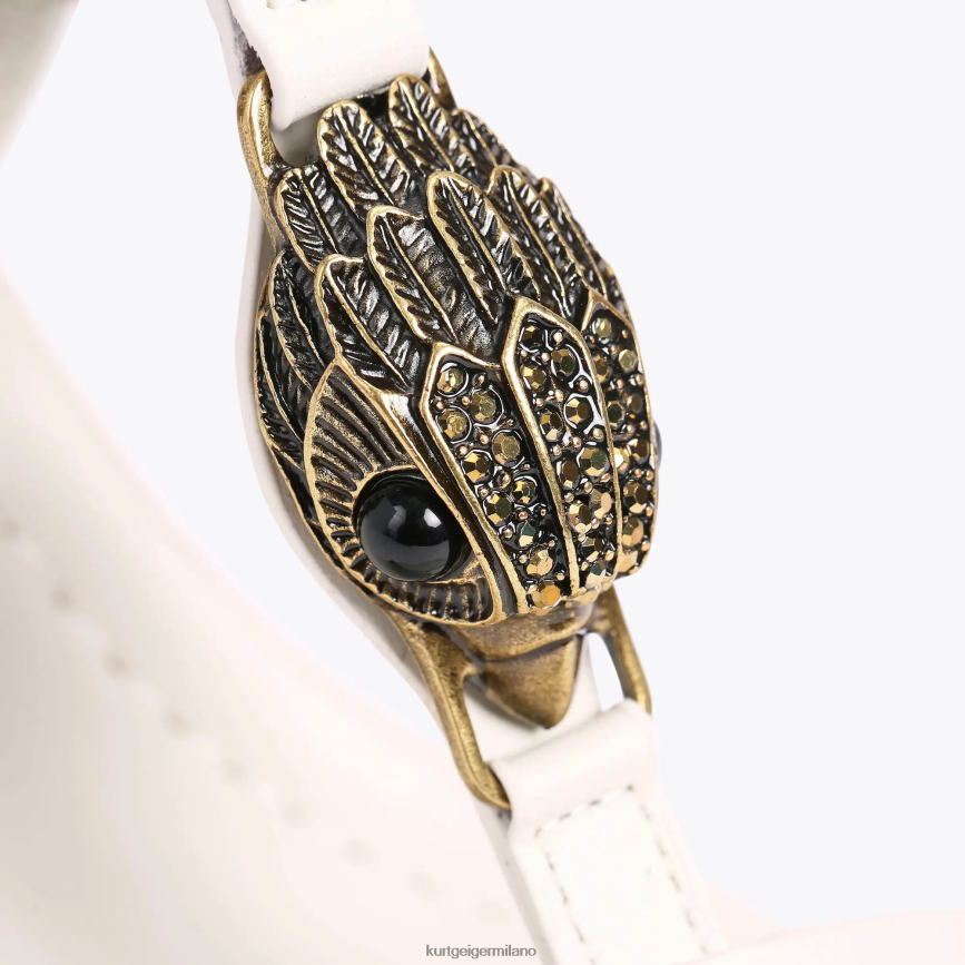 esso Kurt Geiger donne Blocco T-Bar di Londra Hampton osso 8024FF339 | calzature