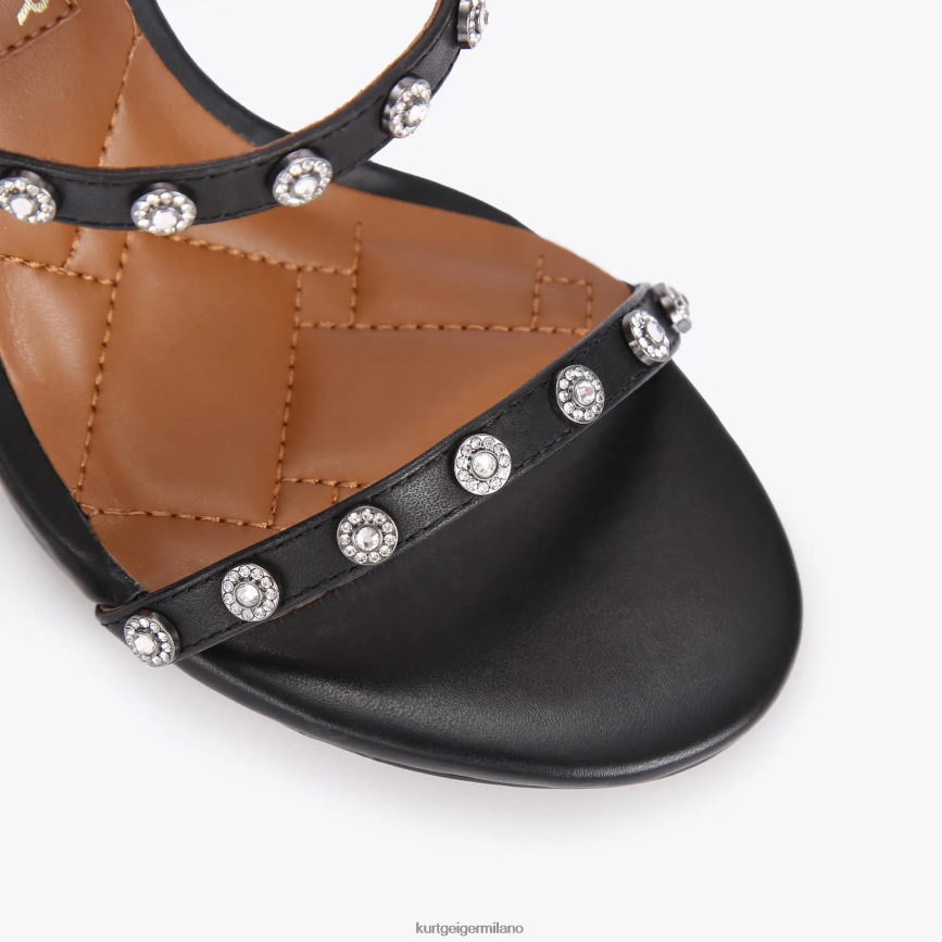 esso Kurt Geiger donne Cristalli di Portia di Londra nero 8024FF388 | calzature