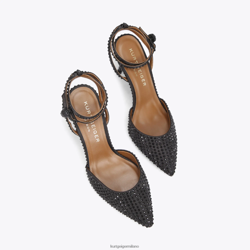 esso Kurt Geiger donne London bond 90 caviglia chiusa in punta nero 8024FF342 | calzature