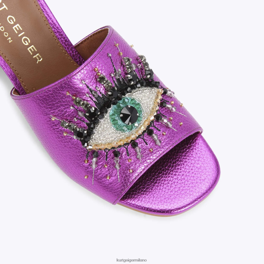 esso Kurt Geiger donne London olive block eye fucsia 8024FF666 | calzature