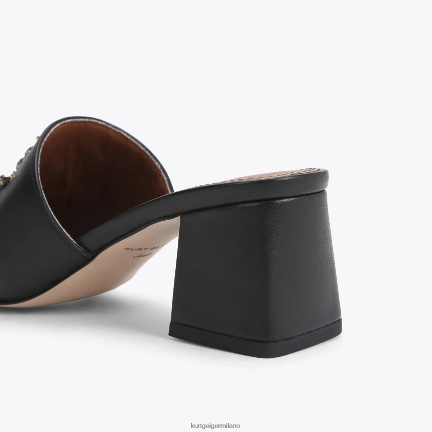 esso Kurt Geiger donne London olive block eye nero 8024FF667 | calzature