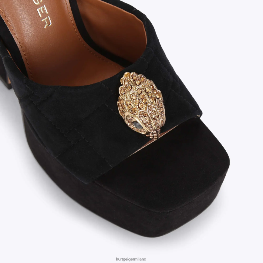 esso Kurt Geiger donne Mulo con piattaforma London Kensington nero 8024FF674 | calzature