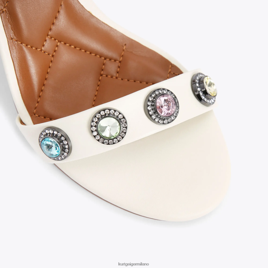 esso Kurt Geiger donne Sandalo a blocco London Octavia combinazione ossea 8024FF676 | calzature