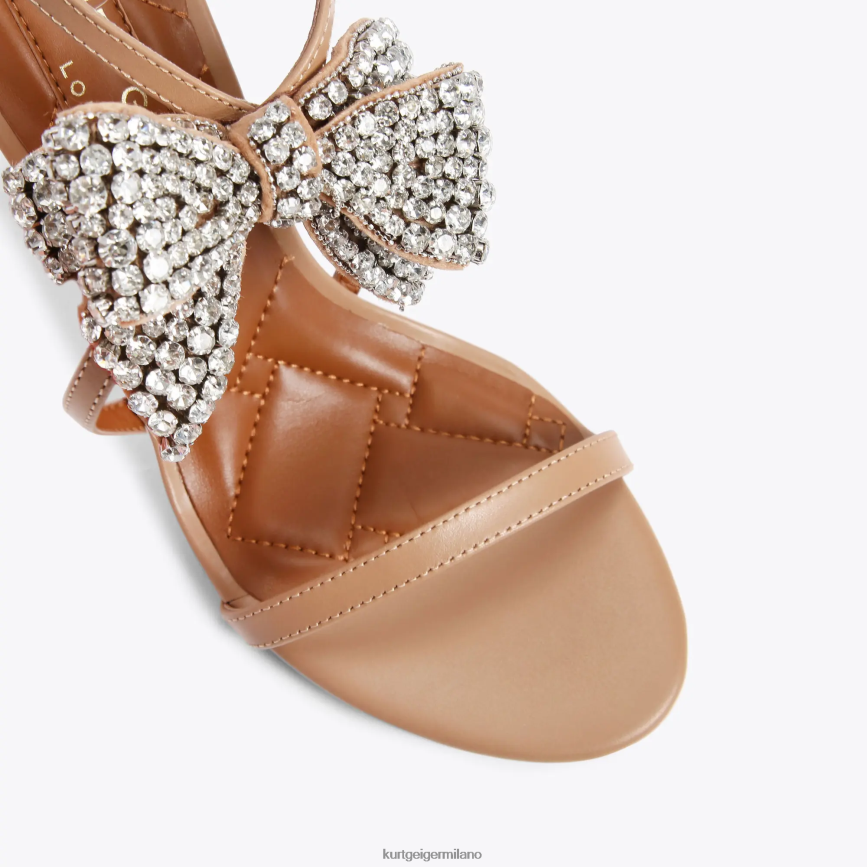 esso Kurt Geiger donne Sandalo con fiocco London Bromley 95 cammello 8024FF336 | calzature