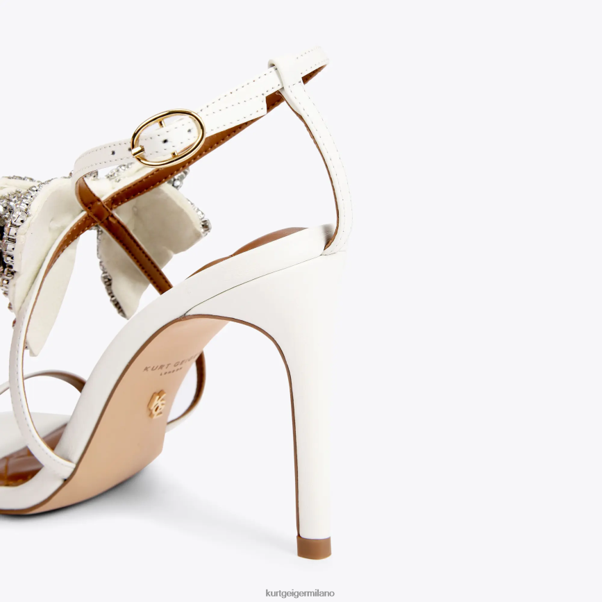 esso Kurt Geiger donne Sandalo con fiocco London Bromley 95 osso 8024FF335 | calzature