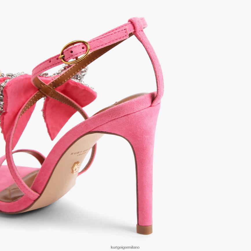 esso Kurt Geiger donne Sandalo con fiocco London Bromley 95 rosa 8024FF337 | calzature