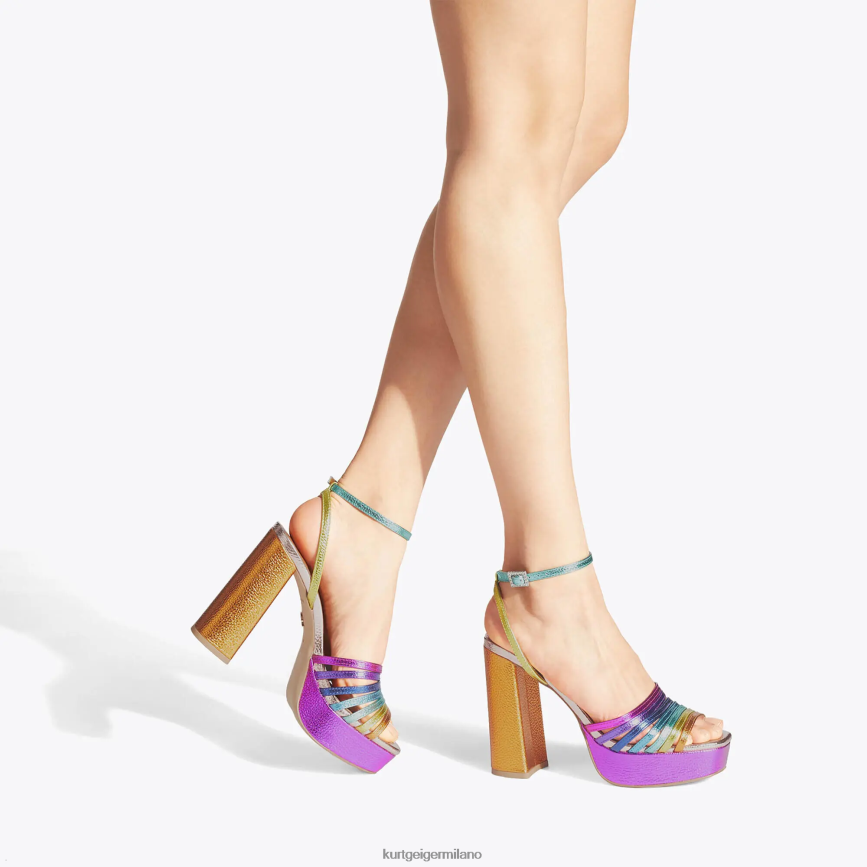 esso Kurt Geiger donne Sandalo con plateau Pierra London multi/altro 8024FF193 | calzature