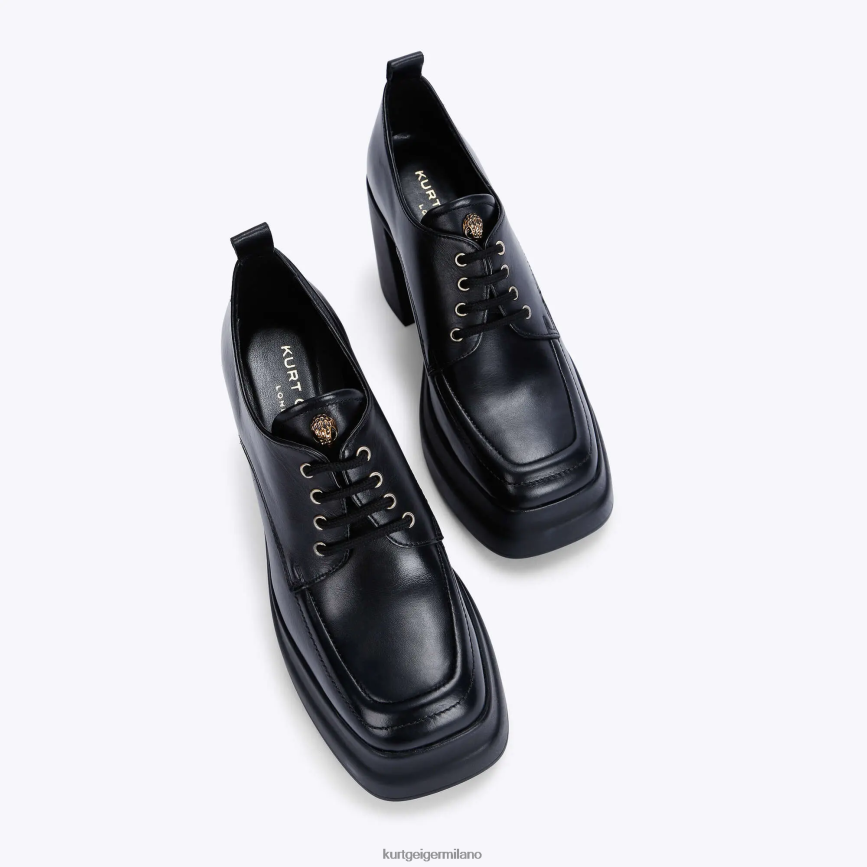 esso Kurt Geiger donne Scarpe stringate con tacco London Stomp nero 8024FF404 | calzature