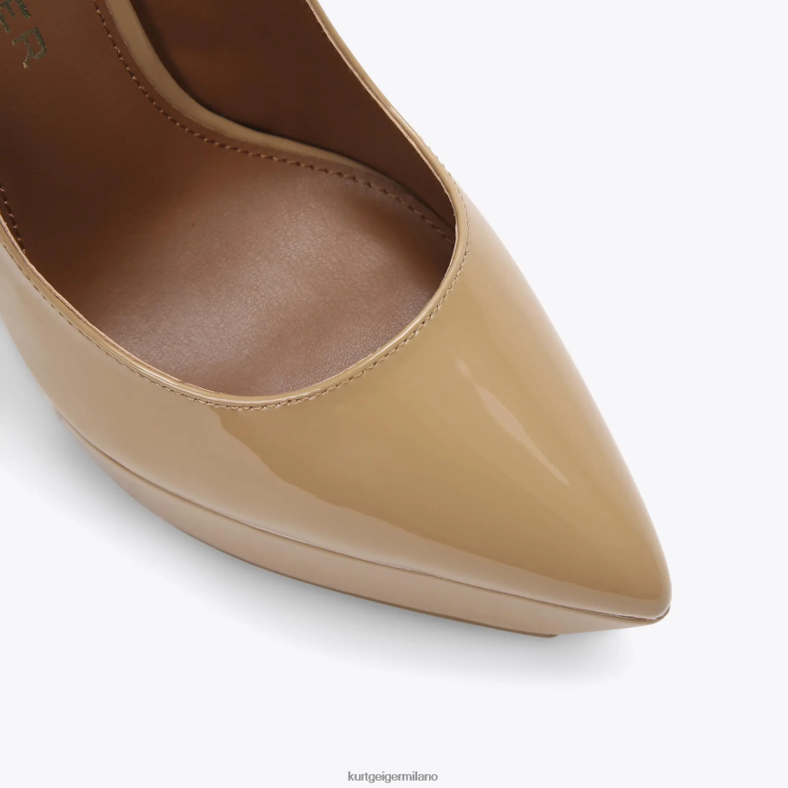 esso Kurt Geiger donne Tribunale della piattaforma di Shoreditch a Londra cammello 8024FF407 | calzature