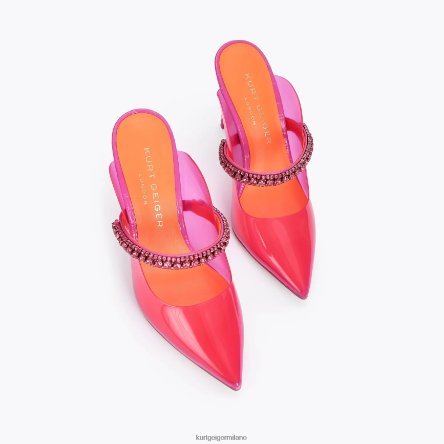 esso Kurt Geiger donne Vinile del Duca di Londra fucsia 8024FF389 | calzature
