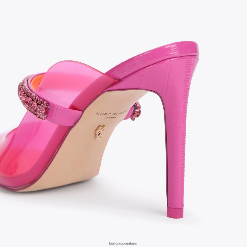 esso Kurt Geiger donne Vinile del Duca di Londra fucsia 8024FF389 | calzature
