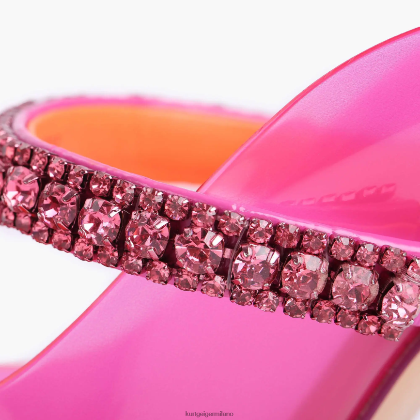 esso Kurt Geiger donne Vinile del Duca di Londra fucsia 8024FF389 | calzature