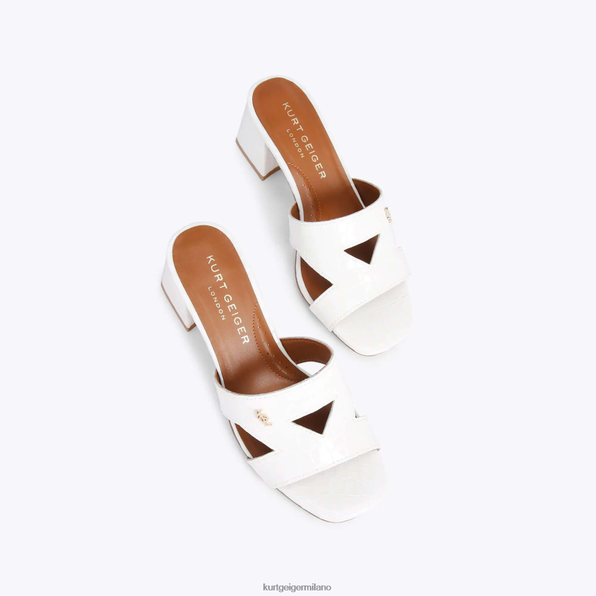 esso Kurt Geiger donne blocco odina di londra bianco 8024FF436 | calzature