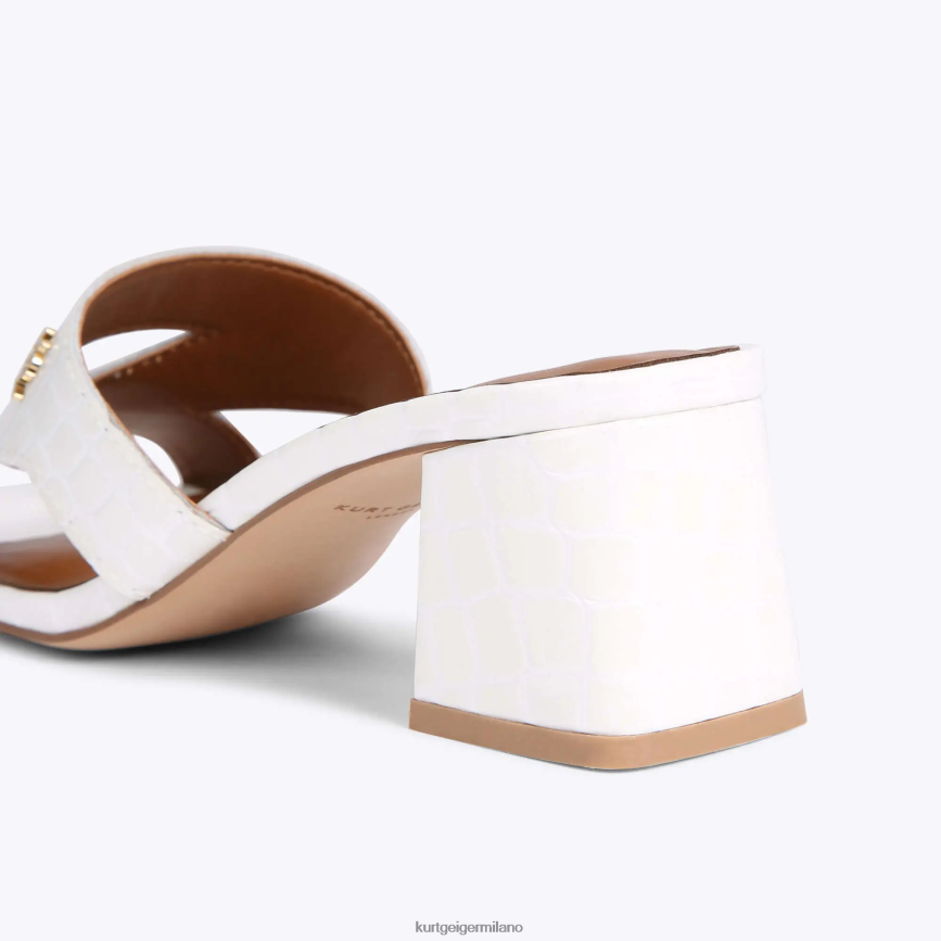 esso Kurt Geiger donne blocco odina di londra bianco 8024FF436 | calzature
