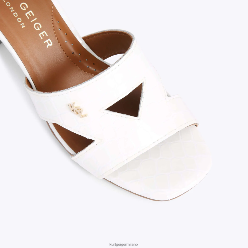 esso Kurt Geiger donne blocco odina di londra bianco 8024FF436 | calzature