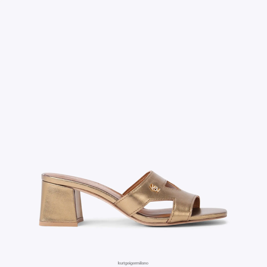 esso Kurt Geiger donne blocco odina di londra oro 8024FF446 | calzature