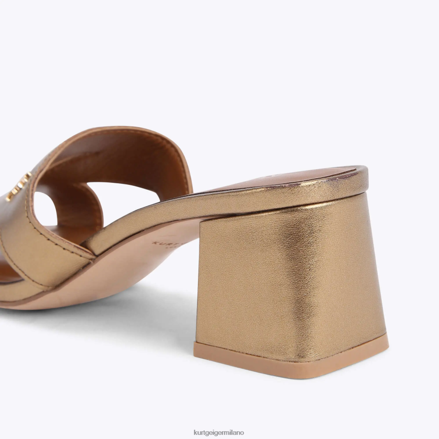 esso Kurt Geiger donne blocco odina di londra oro 8024FF446 | calzature
