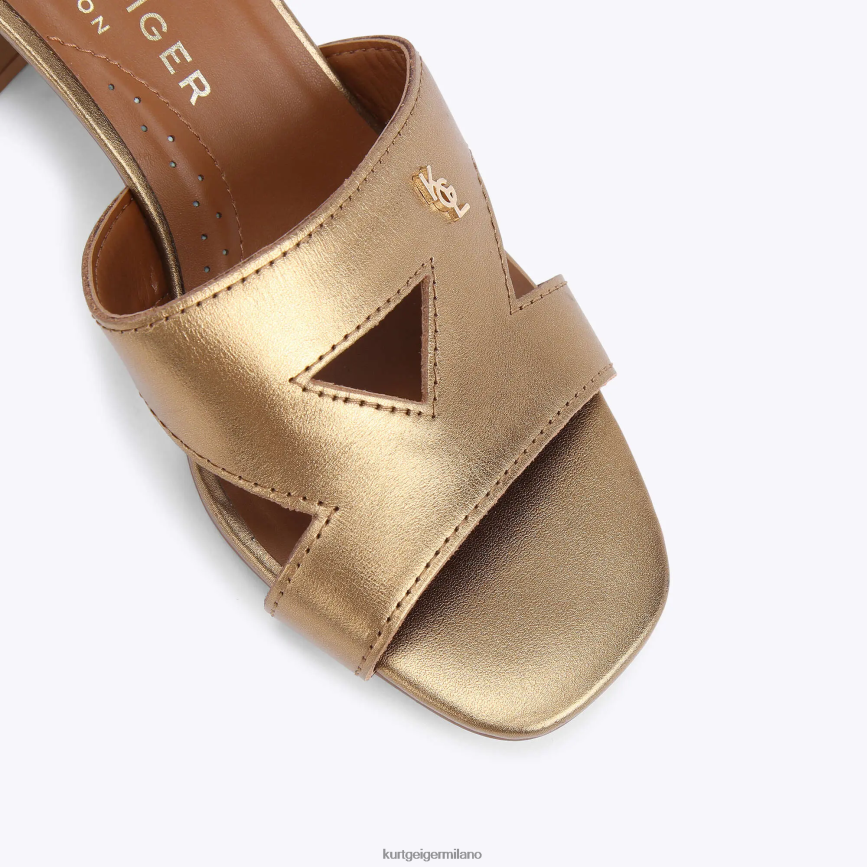 esso Kurt Geiger donne blocco odina di londra oro 8024FF446 | calzature