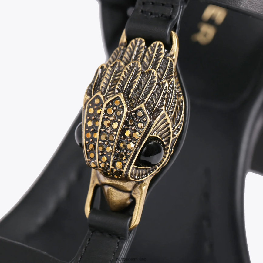 esso Kurt Geiger donne blocco t-bar di londra hampton nero 8024FF338 | calzature