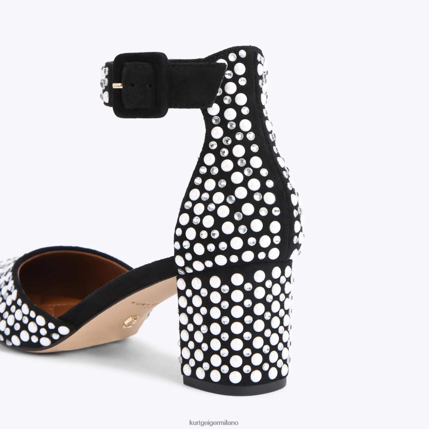 esso Kurt Geiger donne burlington di londra nero bianco 8024FF423 | calzature