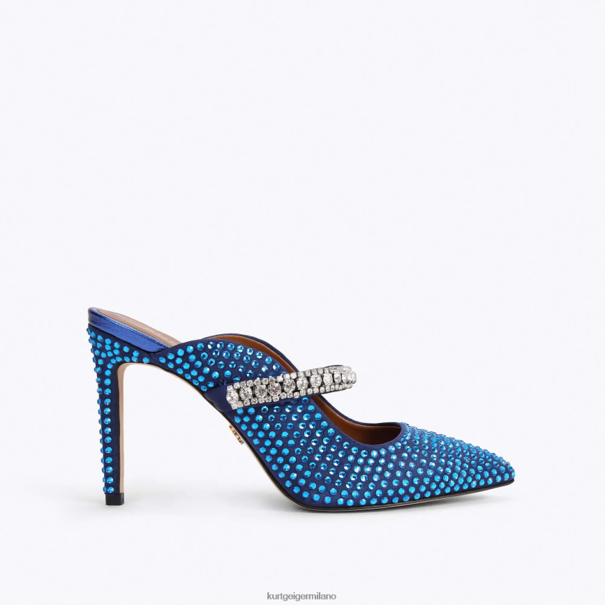 esso Kurt Geiger donne cristallo del duca di londra blu scuro 8024FF417 | calzature