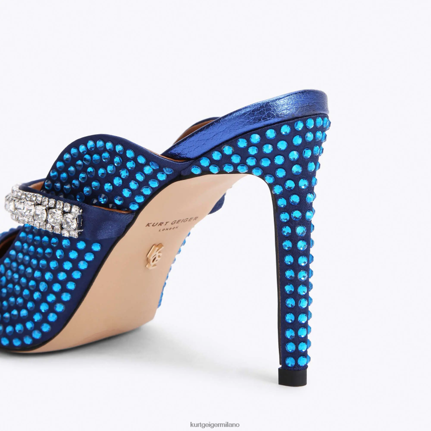 esso Kurt Geiger donne cristallo del duca di londra blu scuro 8024FF417 | calzature