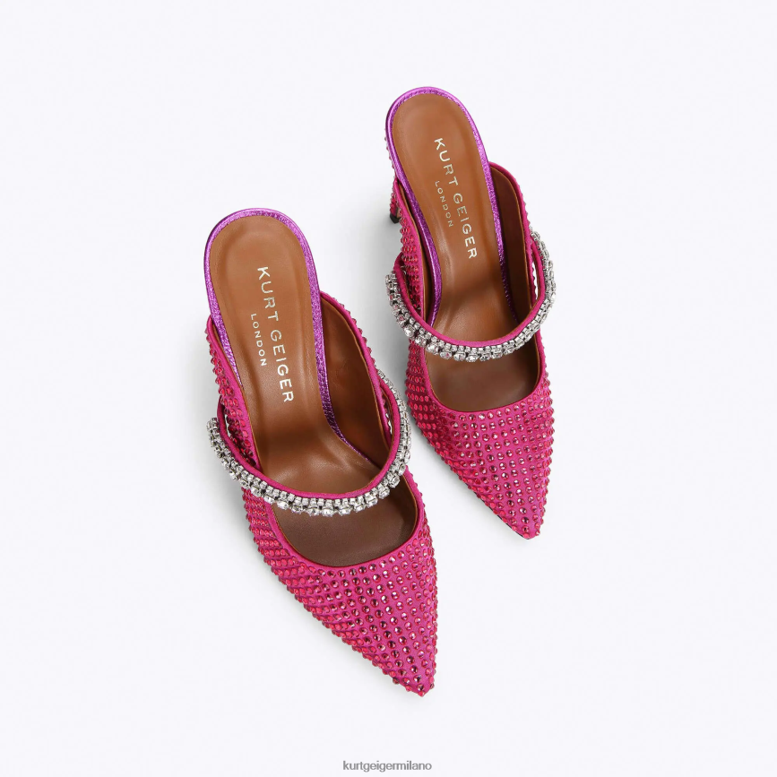 esso Kurt Geiger donne cristallo del duca di londra fucsia 8024FF418 | calzature