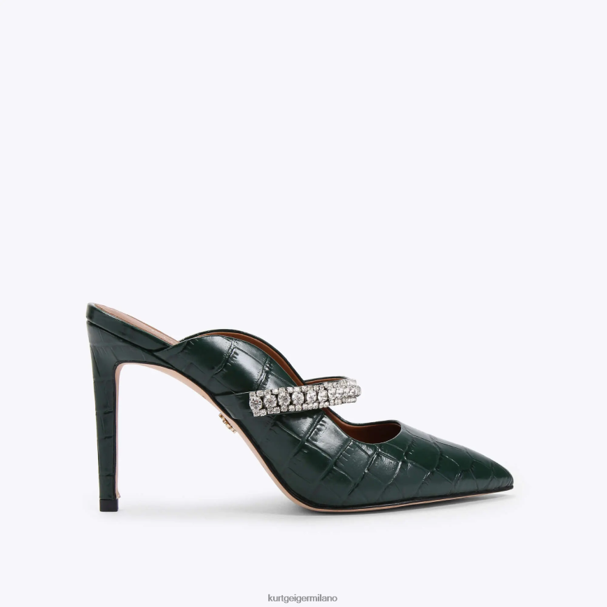 esso Kurt Geiger donne duca di londra verde scuro 8024FF422 | calzature