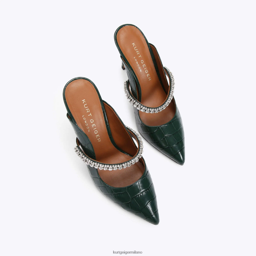 esso Kurt Geiger donne duca di londra verde scuro 8024FF422 | calzature