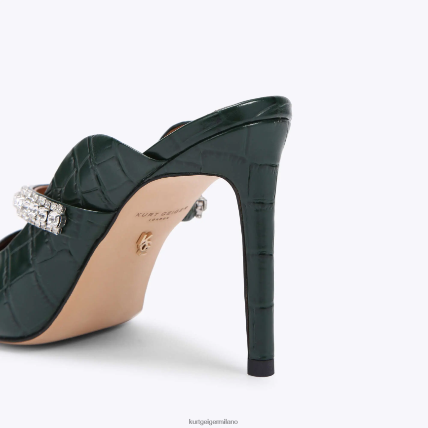 esso Kurt Geiger donne duca di londra verde scuro 8024FF422 | calzature