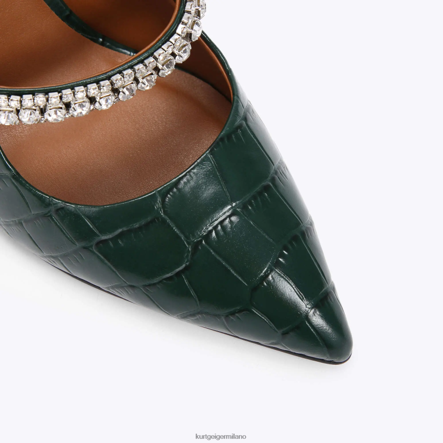 esso Kurt Geiger donne duca di londra verde scuro 8024FF422 | calzature