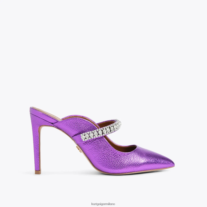 esso Kurt Geiger donne duca di londra viola 8024FF682 | calzature