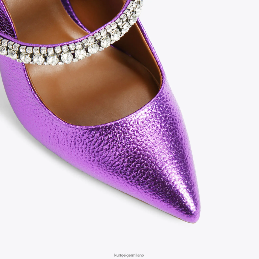 esso Kurt Geiger donne duca di londra viola 8024FF682 | calzature