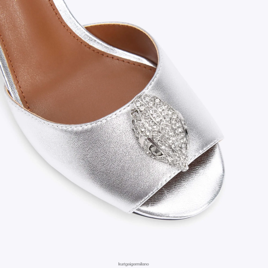 esso Kurt Geiger donne londra kensington d\'orsay argento 8024FF345 | calzature