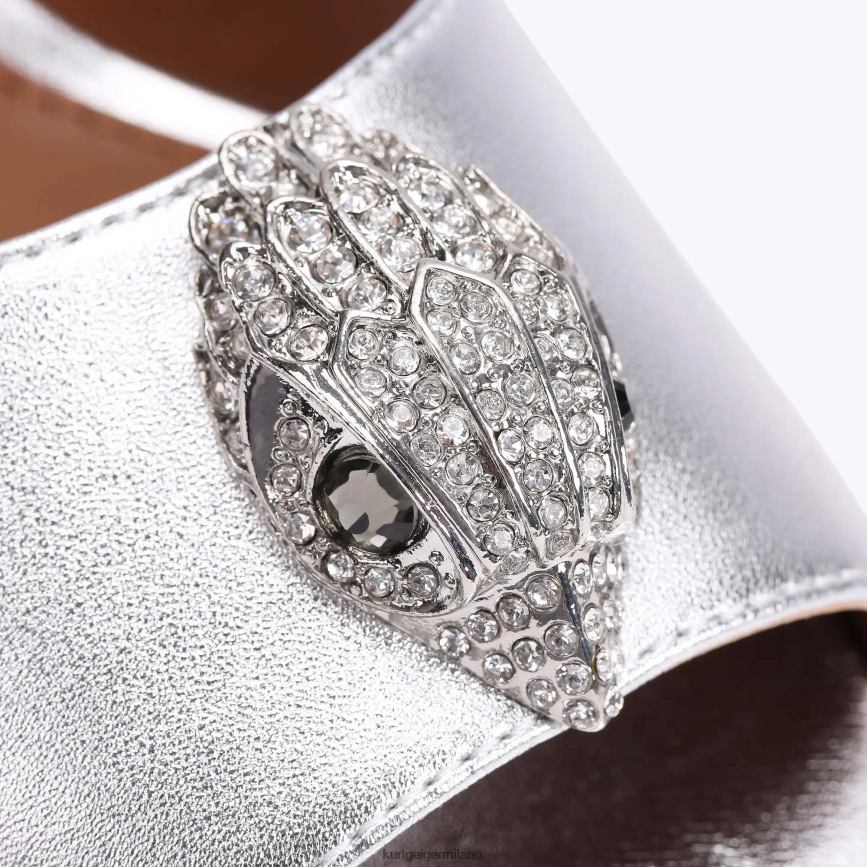 esso Kurt Geiger donne londra kensington d\'orsay argento 8024FF345 | calzature