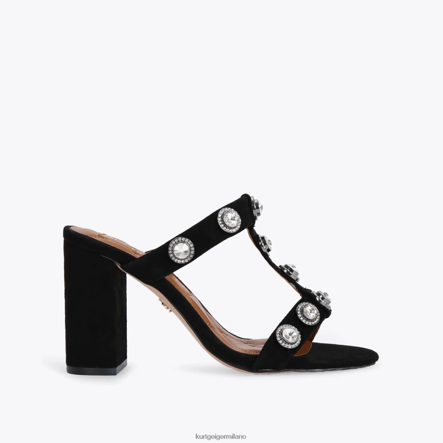 esso Kurt Geiger donne londra octavia mulo blocco combinazione nera 8024FF675 | calzature