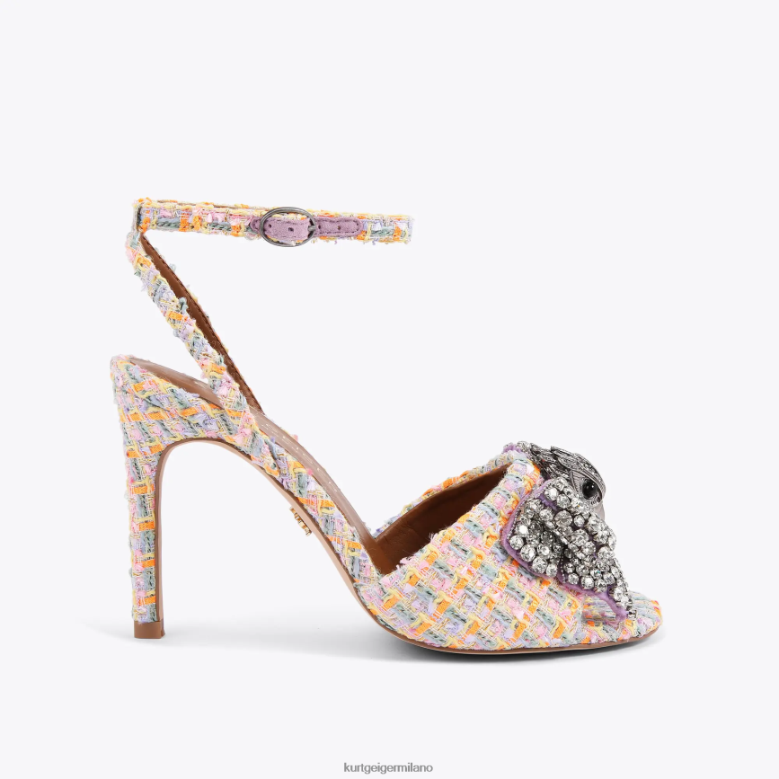 esso Kurt Geiger donne sandalo con fiocco London Kensington arancia 8024FF289 | calzature