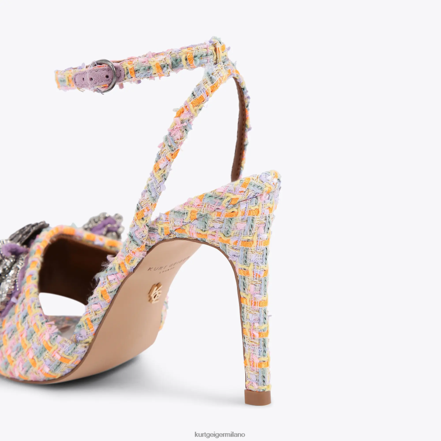 esso Kurt Geiger donne sandalo con fiocco London Kensington arancia 8024FF289 | calzature