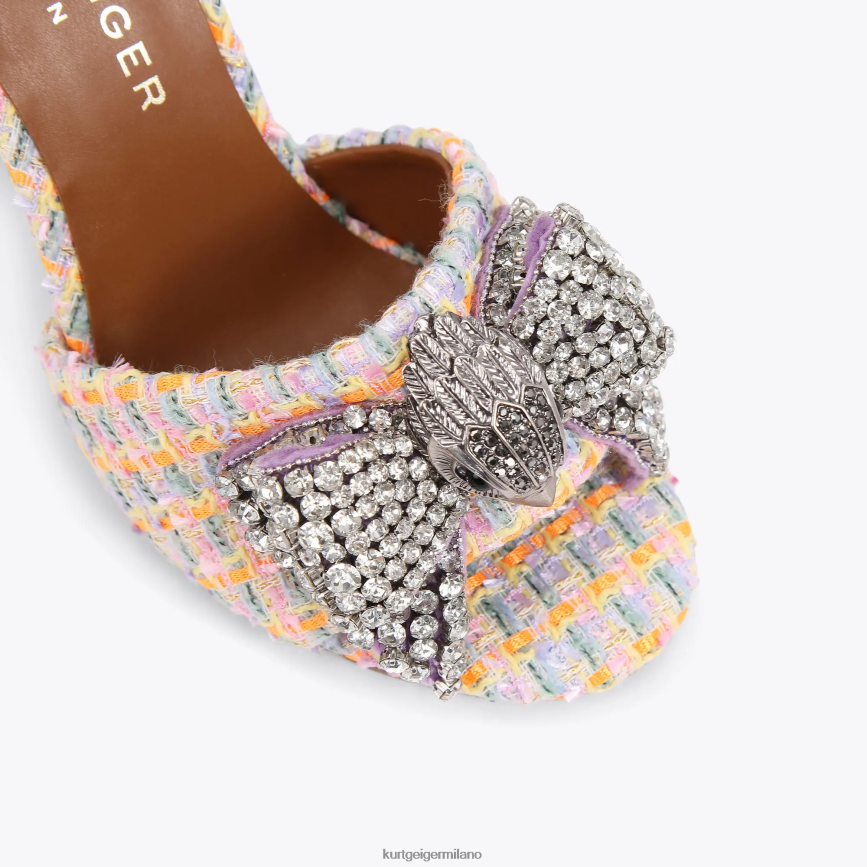 esso Kurt Geiger donne sandalo con fiocco London Kensington arancia 8024FF289 | calzature