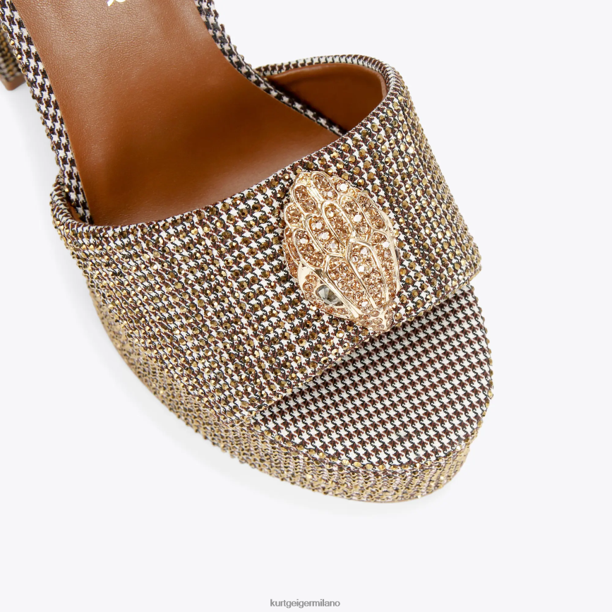 esso Kurt Geiger donne sandalo con plateau London Kensington beige 8024FF334 | calzature