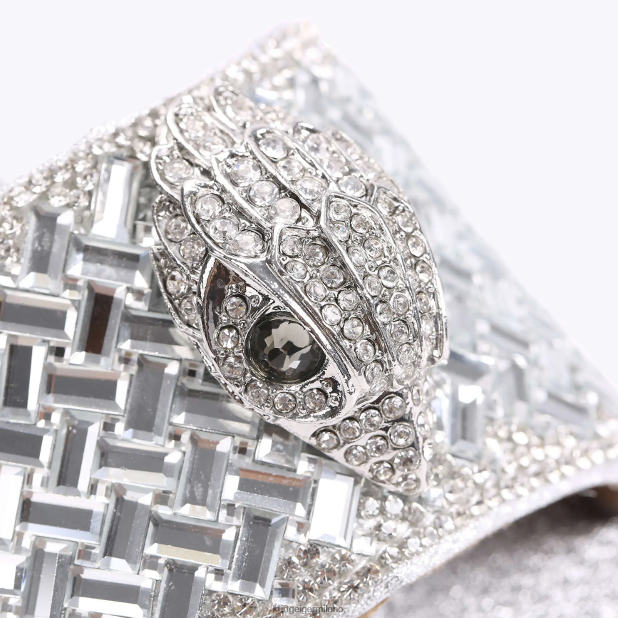 esso Kurt Geiger donne sandalo londra kensington combinazione argento 8024FF412 | calzature