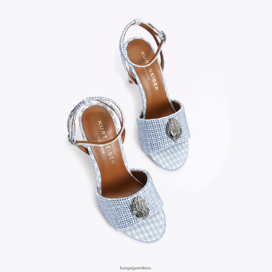 esso Kurt Geiger donne sandalo londra kensington metà blu 8024FF670 | calzature