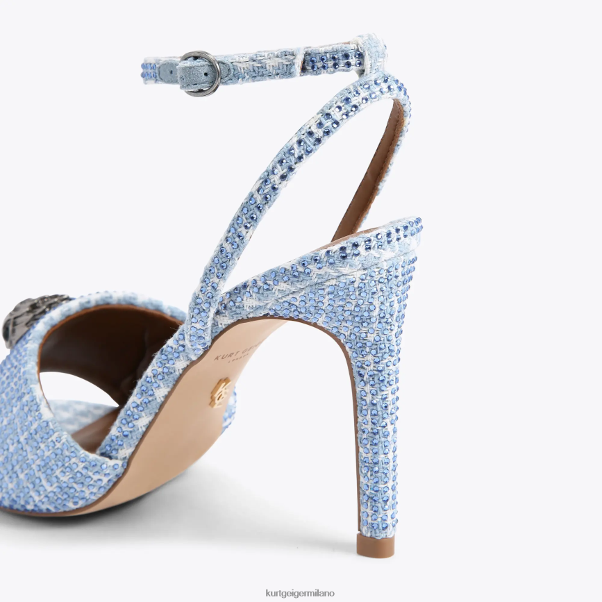 esso Kurt Geiger donne sandalo londra kensington metà blu 8024FF670 | calzature